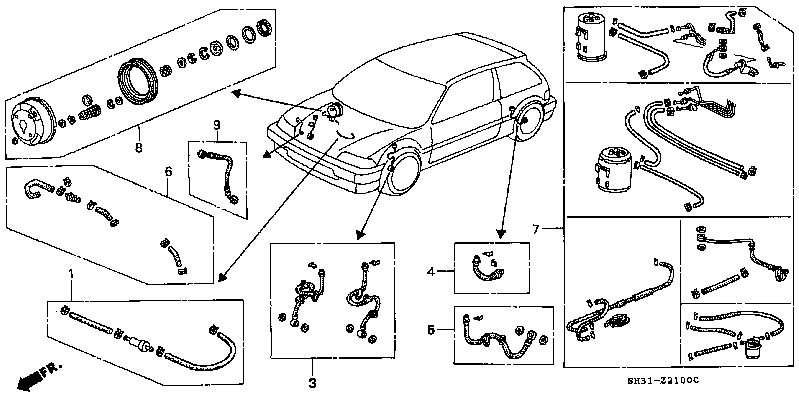 Hose Tube Service Kit Parts